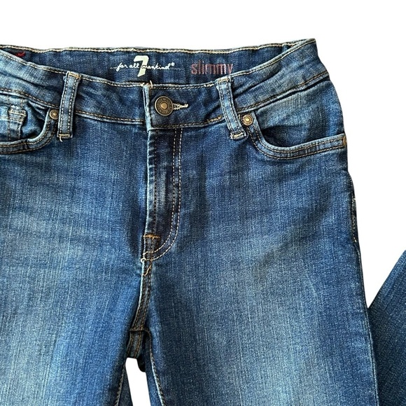 7 For All Mankind Girl Jeans 12 💙 - Picture 4 of 8